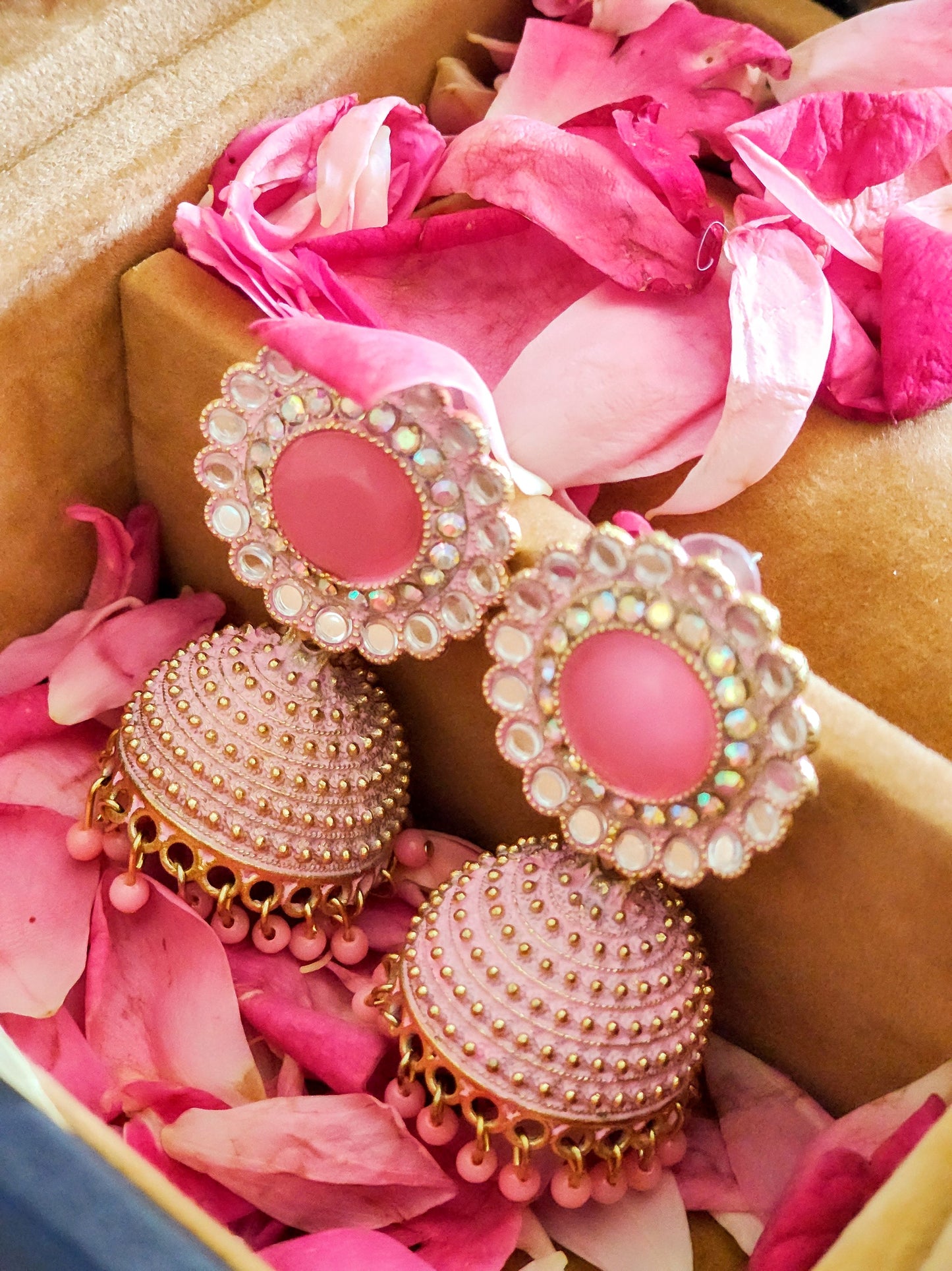 Pink Jhumka