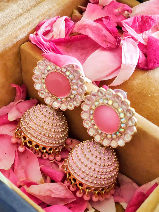 Pink Jhumka
