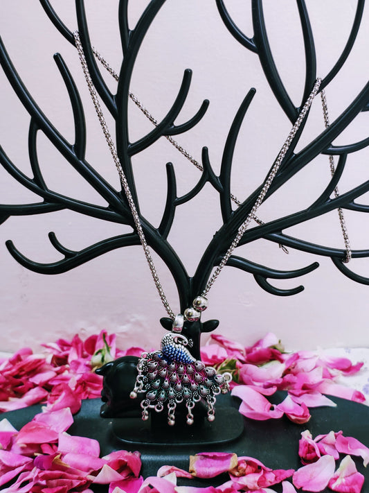 Peacock Inspired Necklace