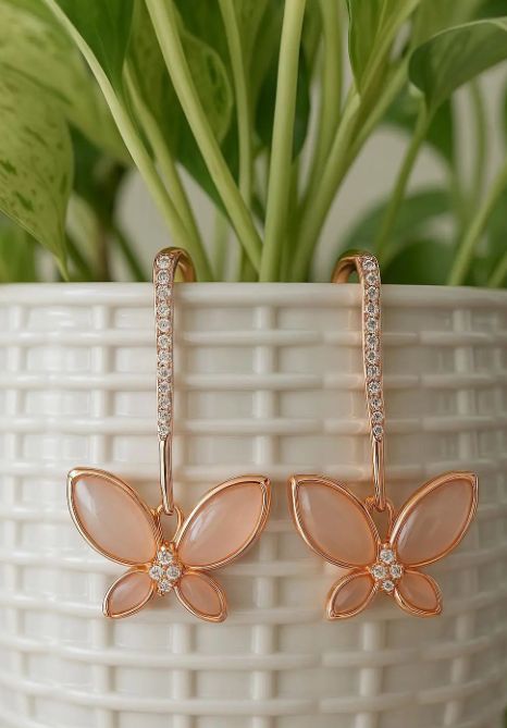 Golden Butterfly Earrings