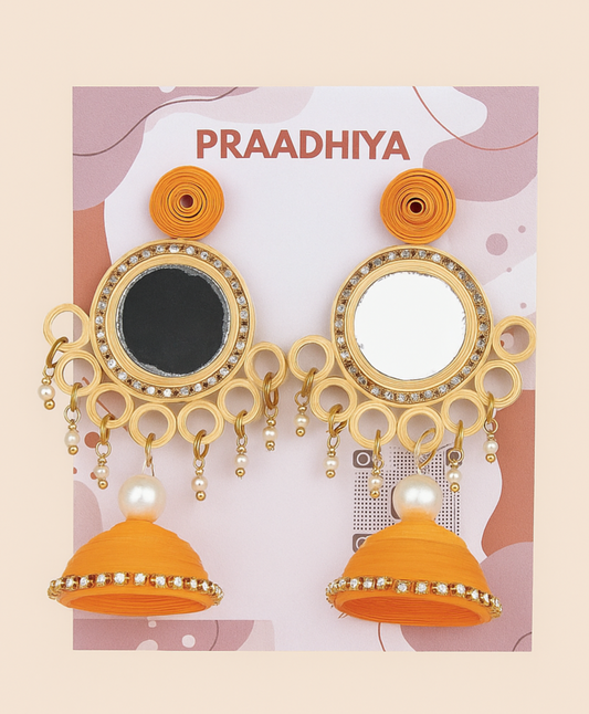 Sunshine Mirror Jhumkas