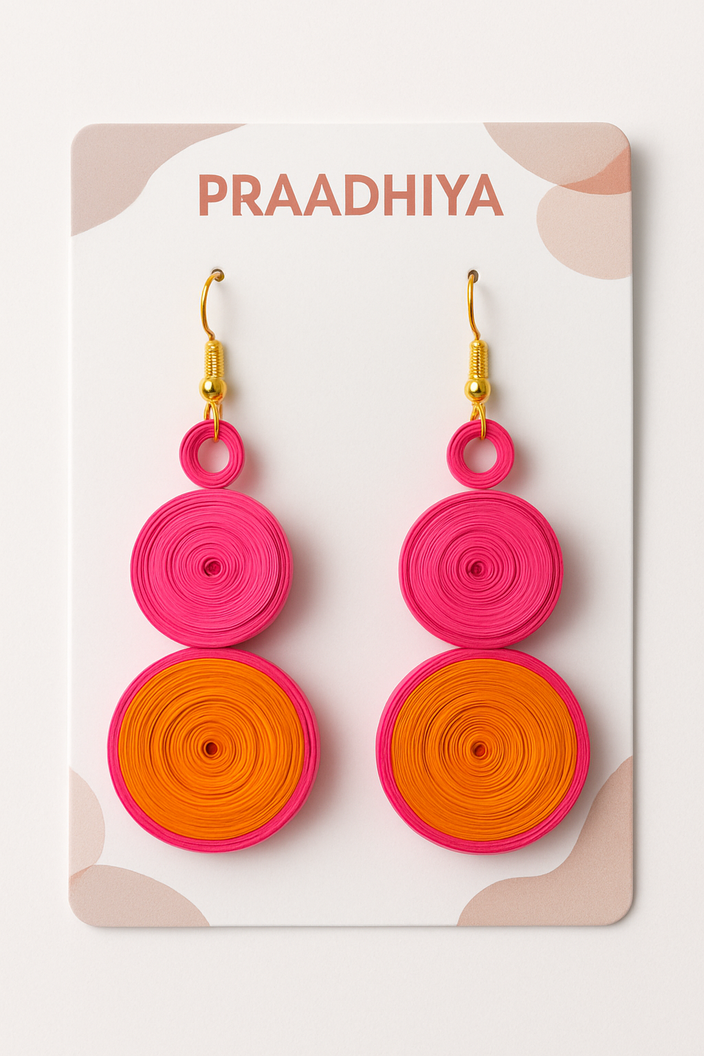 Duo Swirl Quilled Earrings