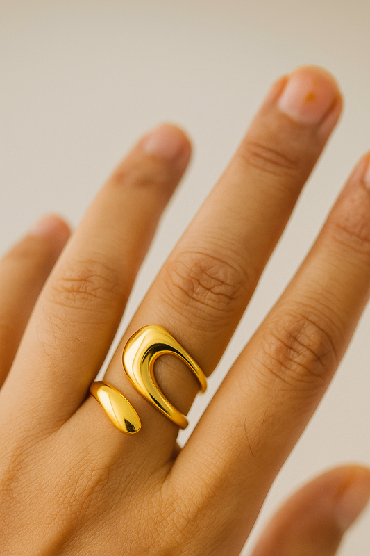 Molten Gold Open Ring