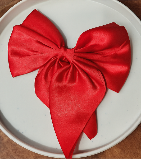 Scarlet Silk Bow