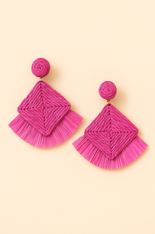 Pink Tassel Drops