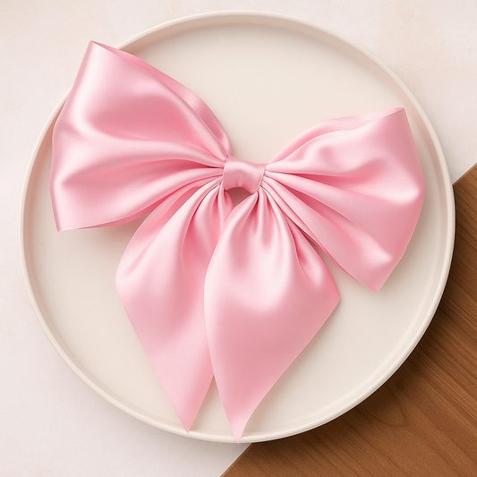 Blush Satin Bow Charm