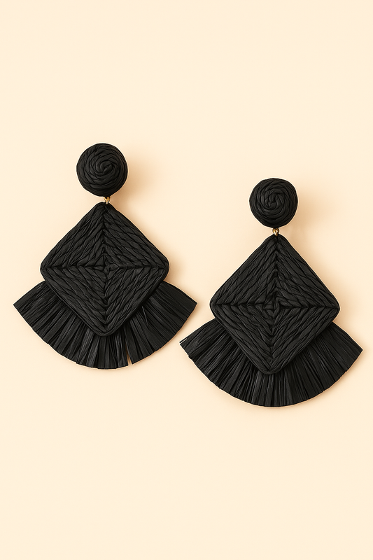 Black Tassel Drops