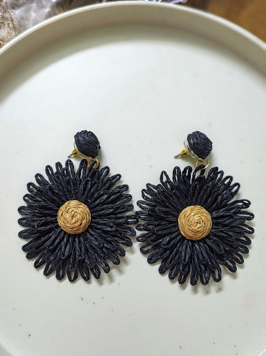 Black BougainBliss Studs