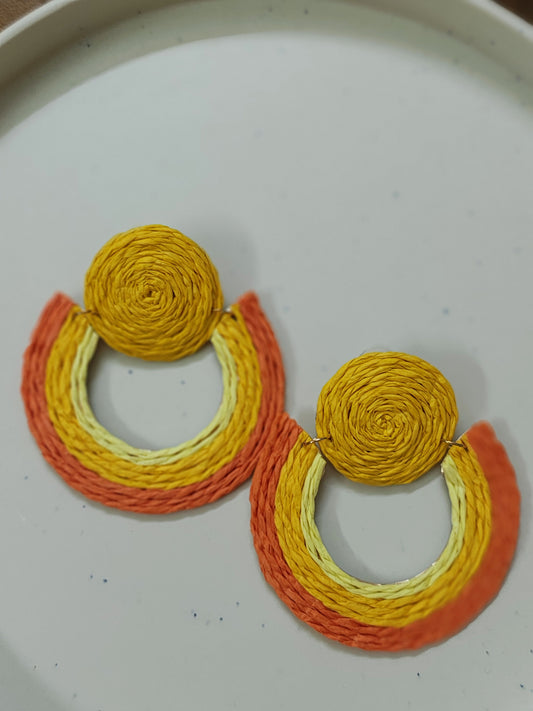 Tangerine Horizon Hoops