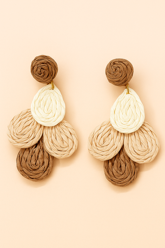 Beige and white drops