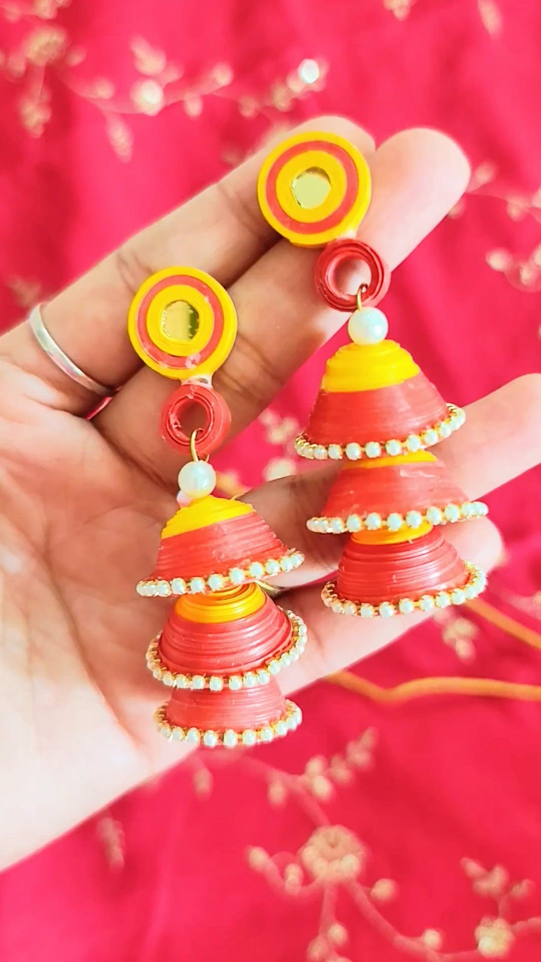 Sunrise Glow Quilled Necklace Set
