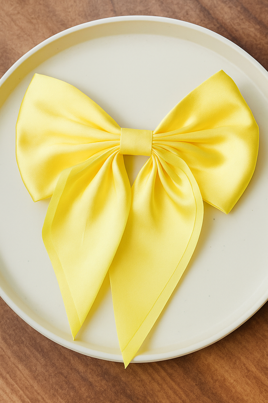 Sunshine Satin Bow