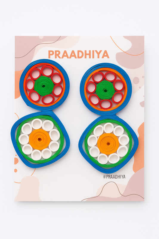 Patriot’s Charm Quilled Earrings
