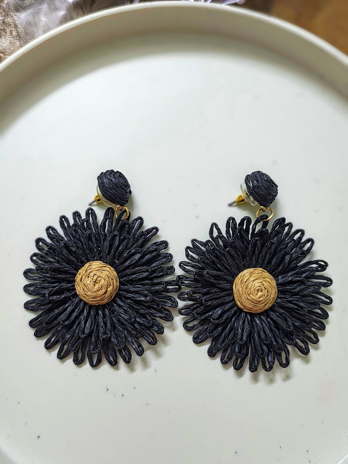 Black BougainBliss Studs