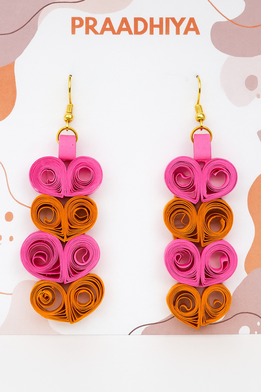Heart Harmony Quilled Earrings